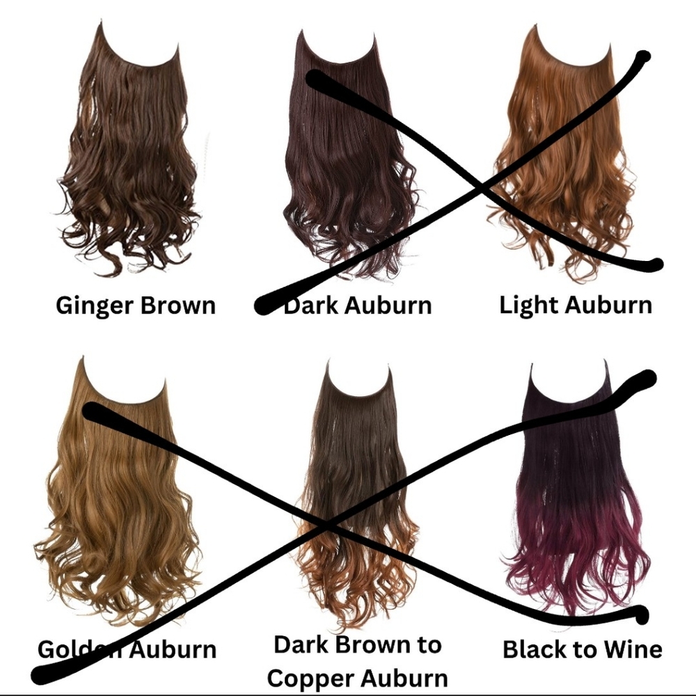 Ginger Brown Halo Hair Extensions